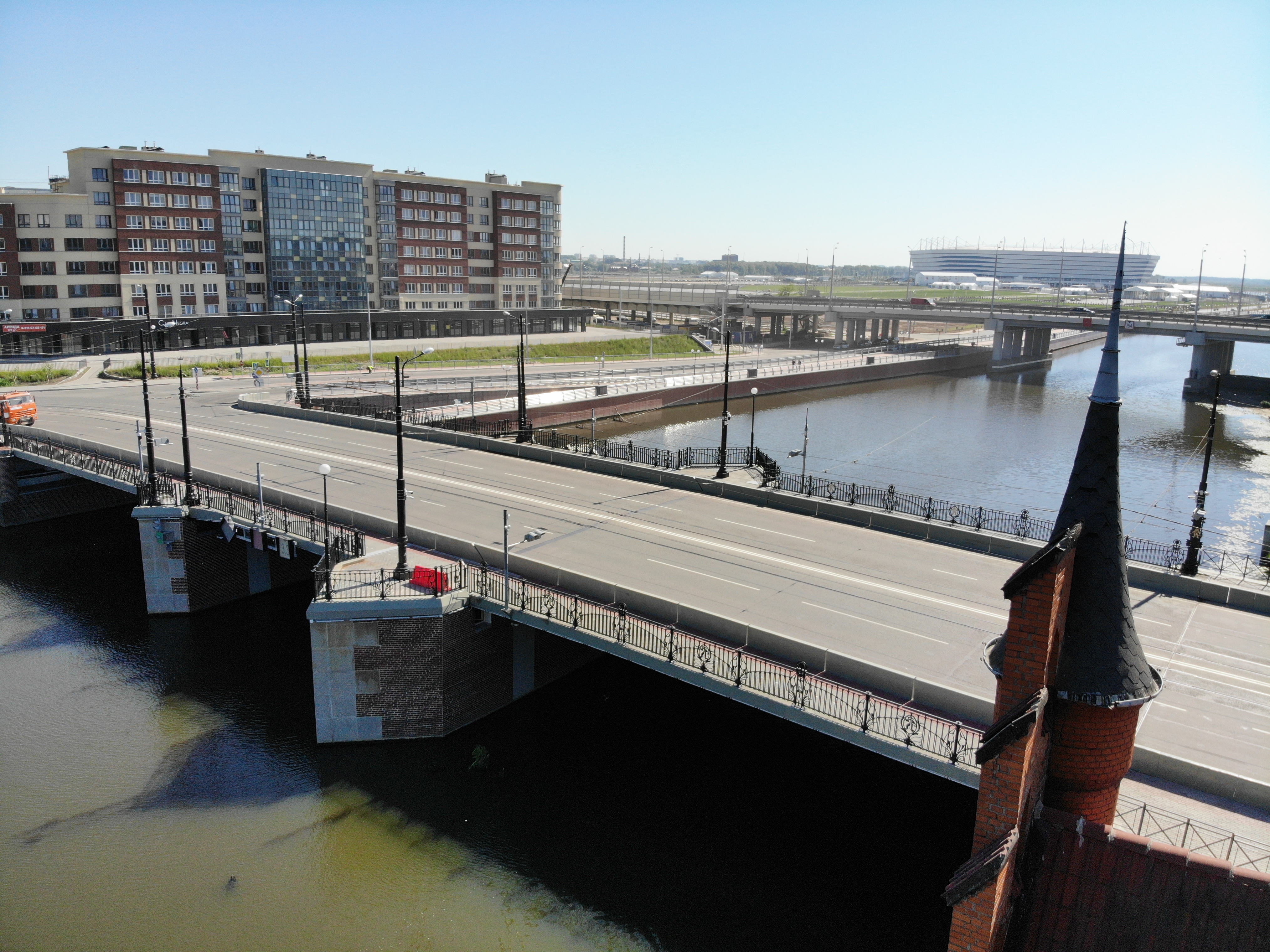 Мост Высокий через р. Преголя в Калининграде
