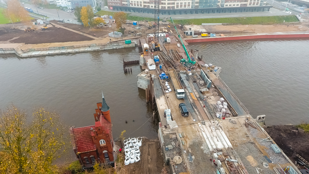 Мост Высокий через р. Преголя в Калининграде